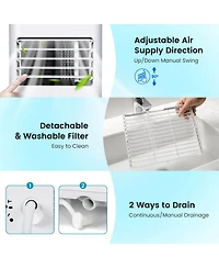 Ecooso 10000 Btu(Ashrae) Portable Air Conditioner with 4 Modes