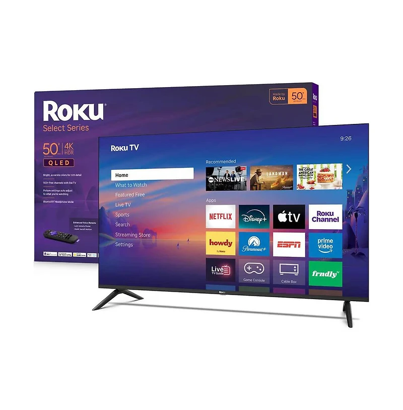 Roku 50" Select Series 4K Qled Smart Tv Dolby Vision Hdr Hdmi Usb Streaming - 50R5D5