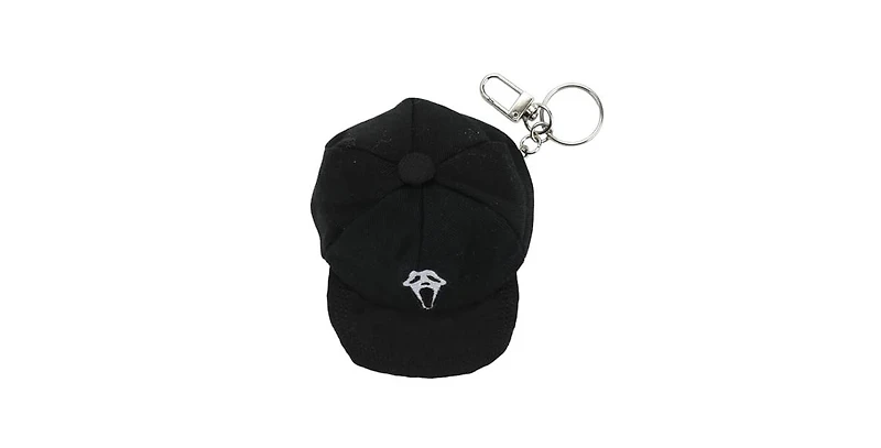 Ghostface Logo Black Mini Wool Hat Keychain With Storage Pocket
