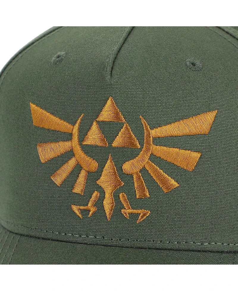 The Legend of Zelda Men's Legend Of Zelda Hyrule Crest Embroidery Poly Wool B104 Baseball Cap Snapback