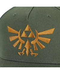 The Legend of Zelda Men's Legend Of Zelda Hyrule Crest Embroidery Poly Wool B104 Baseball Cap Snapback