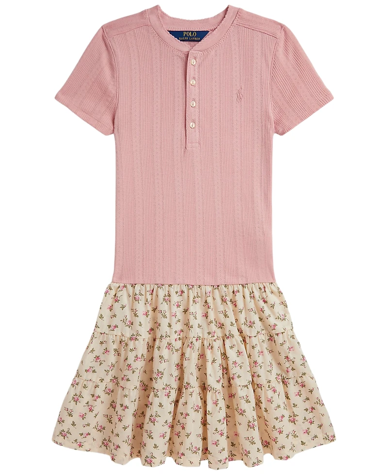 Polo Ralph Lauren Girls' 7-16 Short-Sleeve Shirt Dress