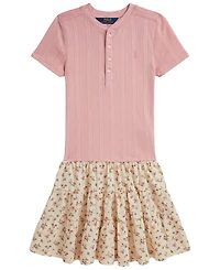 Polo Ralph Lauren Girls' 7-16 Short-Sleeve Shirt Dress