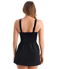 ShapeSolver Women's Sport Skirted Runaround One-Piece Swimsuit