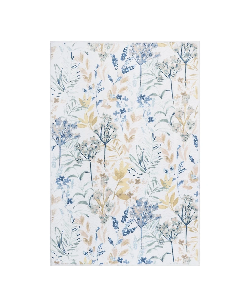 C&F Home Freesia Floral Spring Watercolor Cotton Printed Dishtowel