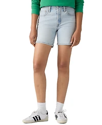 Levi's 501 Mid-Thigh High Rise Straight Fit Denim Shorts