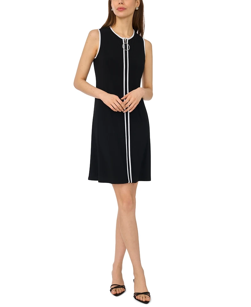 Msk Women's Crewneck Knee-Length Dress