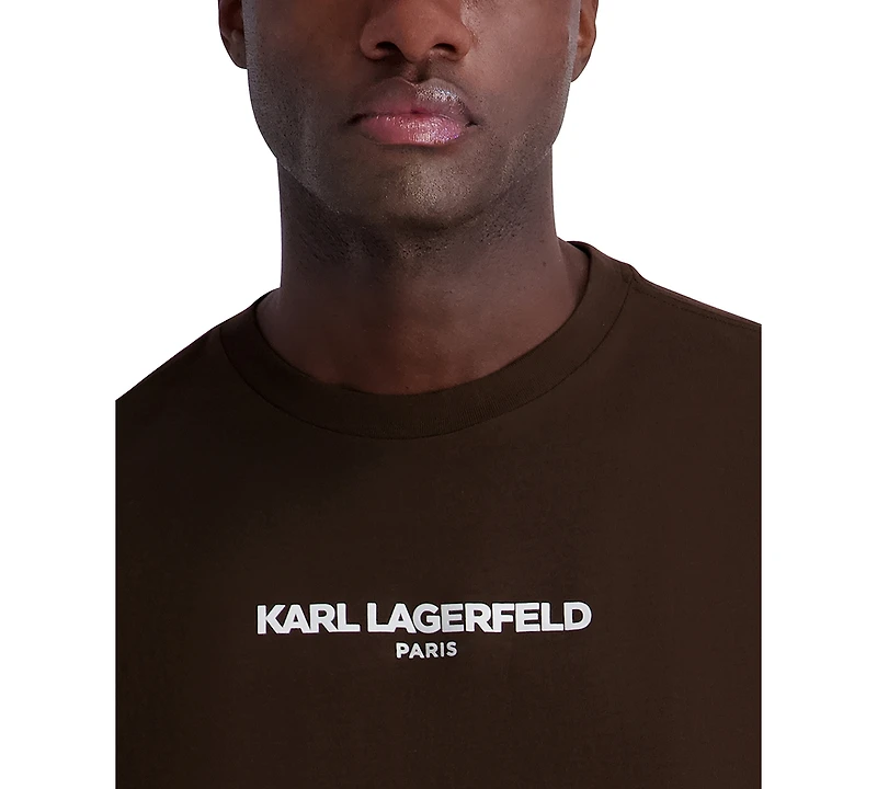 Karl Lagerfeld Paris Men's Core Logo Short-Sleeve T-Shirts