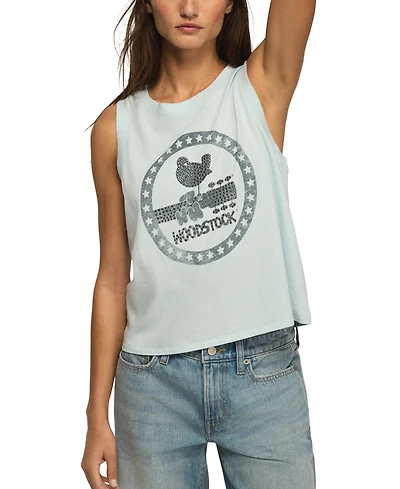 Lucky Brand Women's Woodstock Muscle Sleeveless Tank Top
