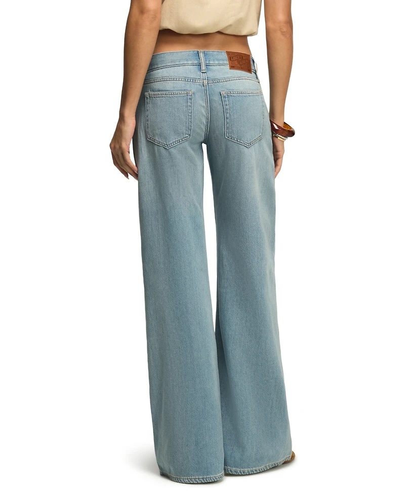 Lucky Brand Women's Liquid Luxe Low-Rise Ultra Wide-Leg Jeans