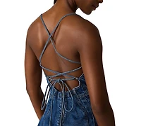 Steve Madden Women's Dianne Sleeveless Denim Mini Dress
