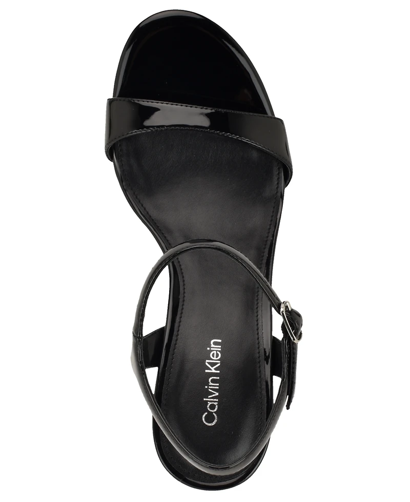 Calvin Klein Women's Naome Sculpted Block Heel Dress Sandals