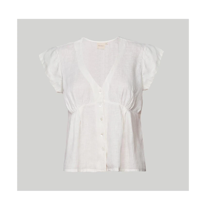 Women's Deep V-neck short top