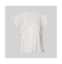 Women's Deep V-neck short top