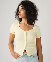 Levi's Women's Austen Button-Up Short-Sleeve Top