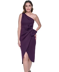 Eliza J Women's One-Shoulder Side Bow Dress