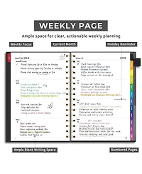 Gnuadz Academic Planner 2026-2027 Weekly Monthly Pvc Tabs