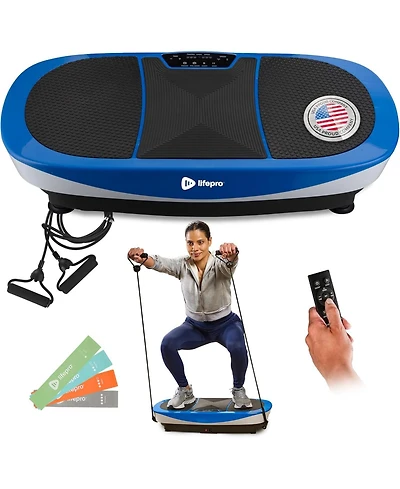 LifePro Rumblex Max 4D Vibration Plate with Resistance Bands - Full Body Exercise Machine for Home Fitness, Weight Loss