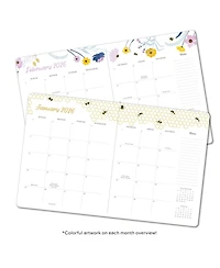 Gnuadz 2026 Monthly Planner Garden Bee Softcover Goals Project Pages