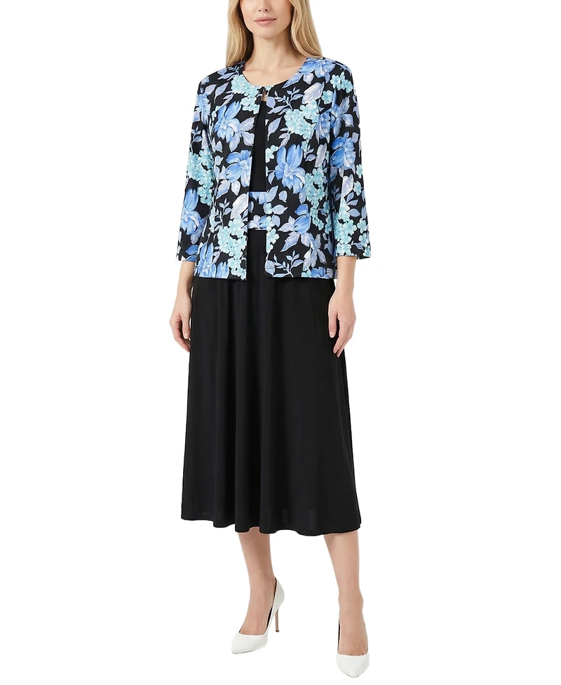 Ny Collection Petite Jacket and Dress Set
