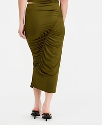 Bar Iii Women's Ruched Midi Skirt, Macy's Exclusive