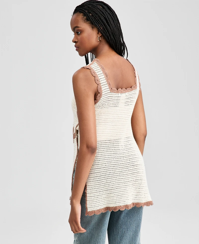 And Now This Women's Rose Crocheted Tank Top, Macy's Exclusive