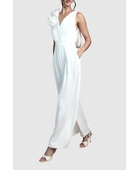 Coast Women's Corsage Cowl Back Bridal Jumpsuit