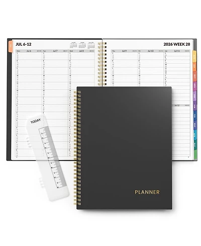 Gnuadz 2026-2027 Academic Appointment Book Quarter-Hourly Spiral Planner