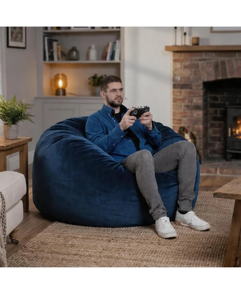 gaomon 4 in 1 Adult Bean Bag Chair, 4ft - Memory Foam Filler and Removable Cover