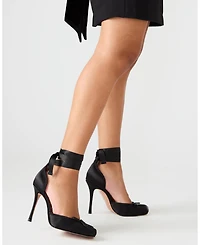 Steve Madden Women's Larina Lace-Up High-Heel Ballet Pumps