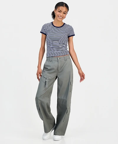 Celebrity Pink Women's High-Rise Wide-Leg Cargo Pants