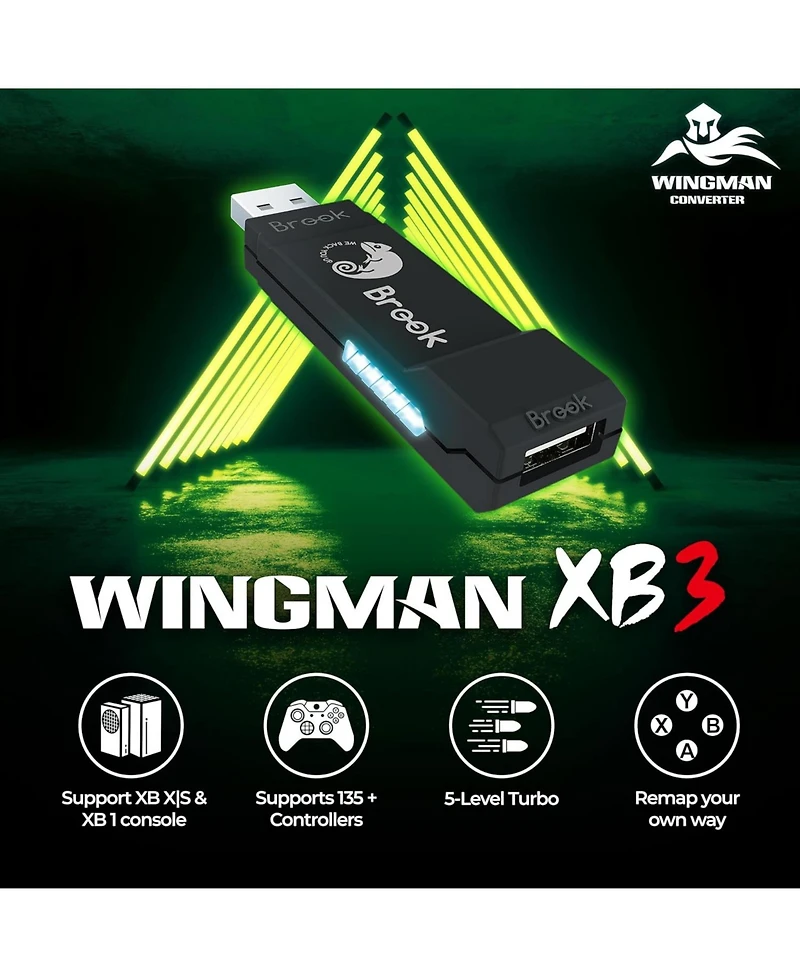 Brook Wingman XB3 Wireless Controller Adapter for Xbox Series X/S, Xbox One and Pc