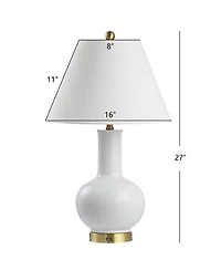 Han Ceramic iron Contemporary Usb Charging Led Table Lamp