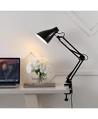 Jonathan Y Odile Classic Industrial Adjustable Articulated Clamp On Led Task Lamp