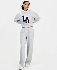 Fvr Drm Juniors' High Rise Pull On Scuba Sweatpants