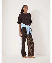 Hush Women's Harison Animal Print Side Stripe Joggers