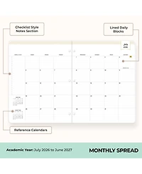 Gnuadz Day Designer 2026–2027 Academic Monthly Planner July–June - Saddle-Stitch Binding