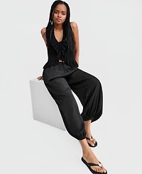 And Now This Women's Ruffled Tie-Front Top, Macy's Exclusive