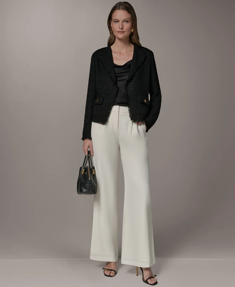 Donna Karan New York Women's Open Front Long-Sleeve Jacket
