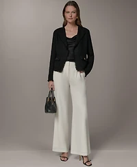 Donna Karan New York Women's Open Front Long-Sleeve Jacket