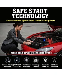 Bullseye Pro 12V 2250mAh Rechargeable Portable Battery Jump Starter with Light, Power Bank