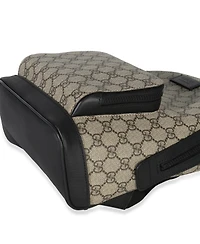 Pre-Owned Gucci Black Beige Gg Supreme Canvas Eden Small Backpack