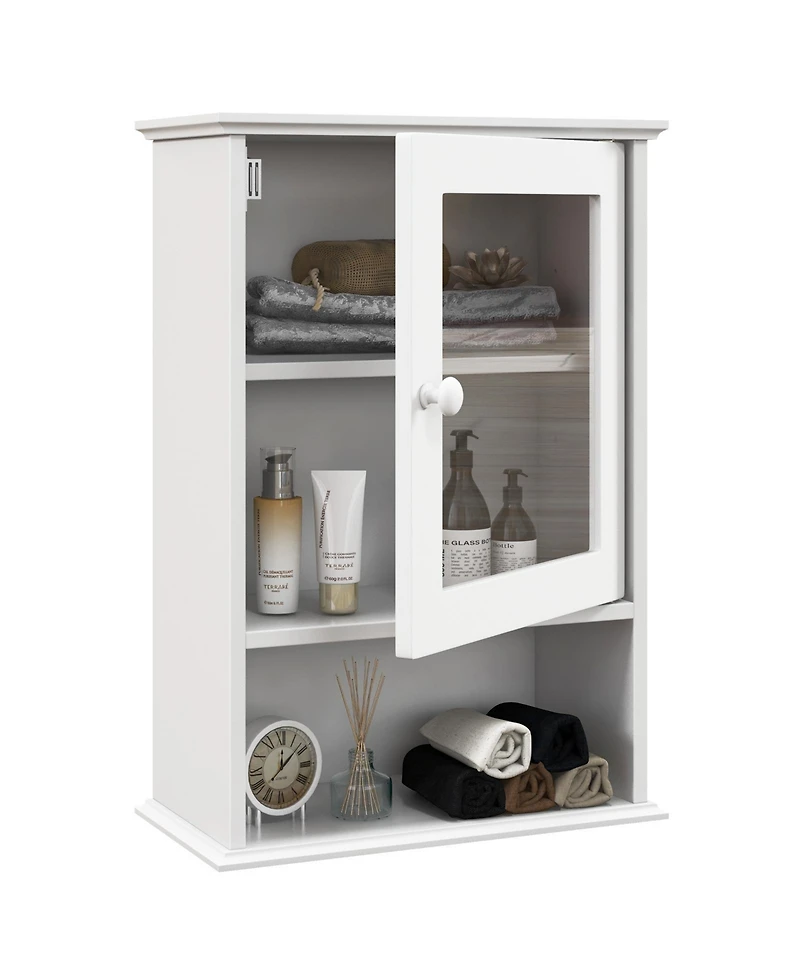 sumyeg Bathroom Wall Mounted Adjustable Hanging Medicine Storage Cabinet