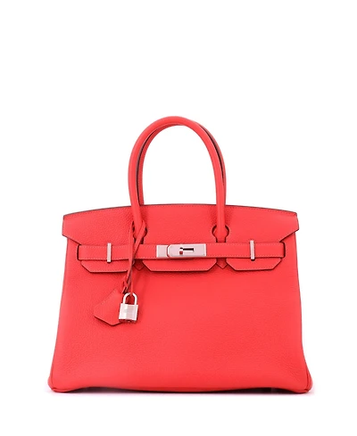 Pre-Owned HERMES Birkin 30 Handbag Togo with Palladium Hardware