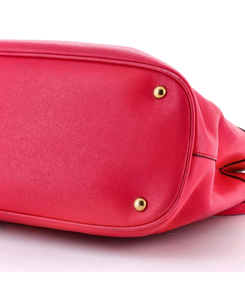 Pre-Owned Gucci Medium Bright Bit Convertible Tote Leather