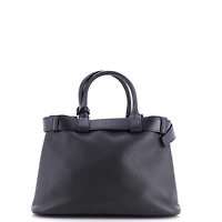 Pre-Owned Prada Medium Buckle Belted Tote Bag Leather