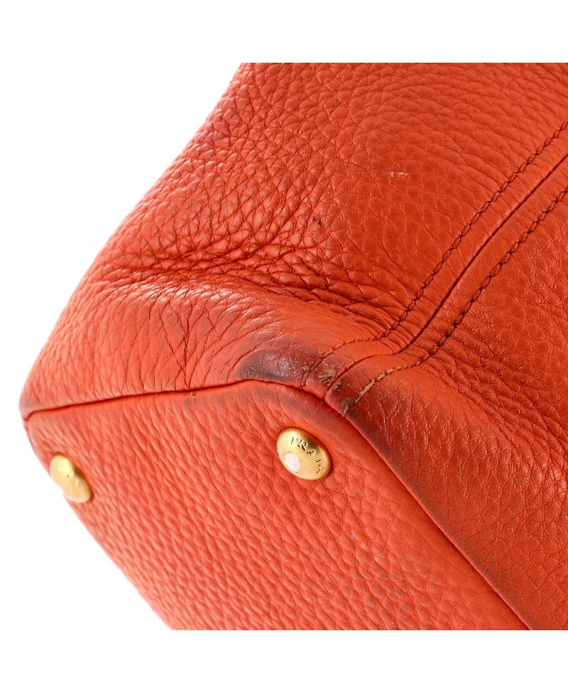 Pre-Owned Prada Large Side Pocket Convertible Tote Vitello Daino