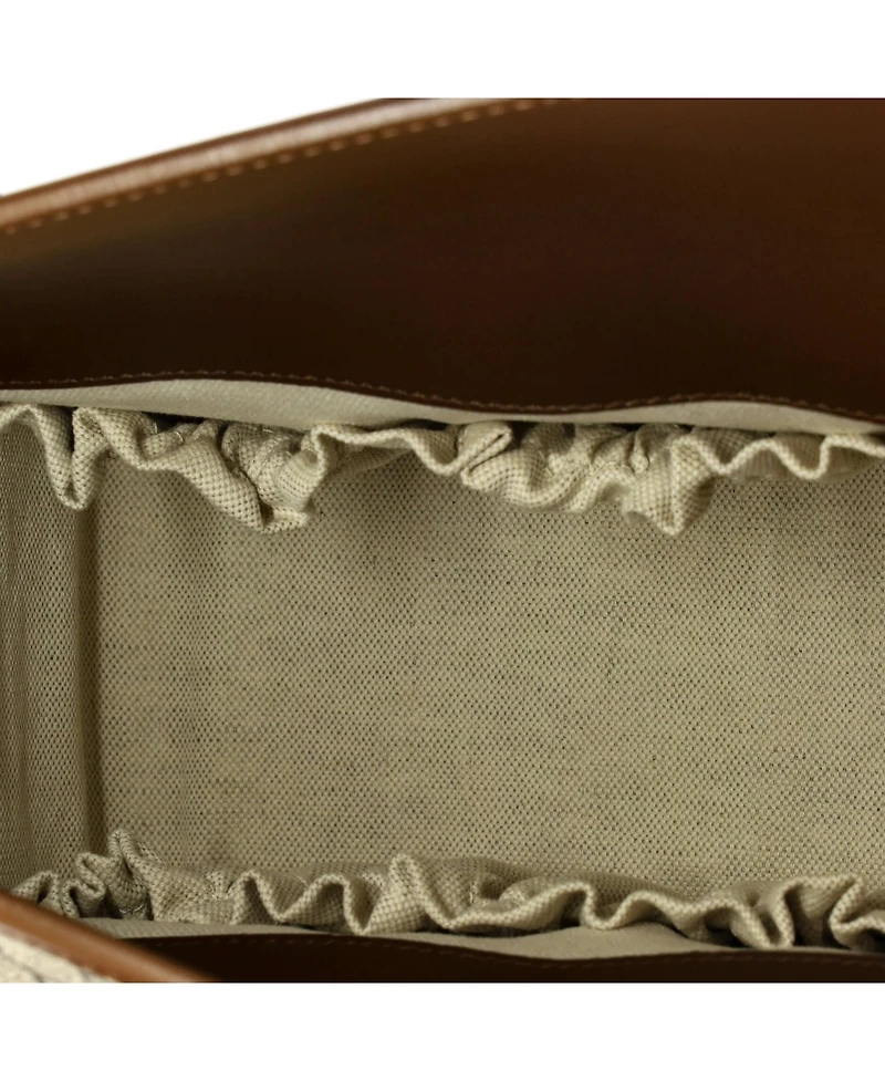 Pre-Owned Gucci Small Horsebit 1955 Boston Bag Gg Coated Canvas