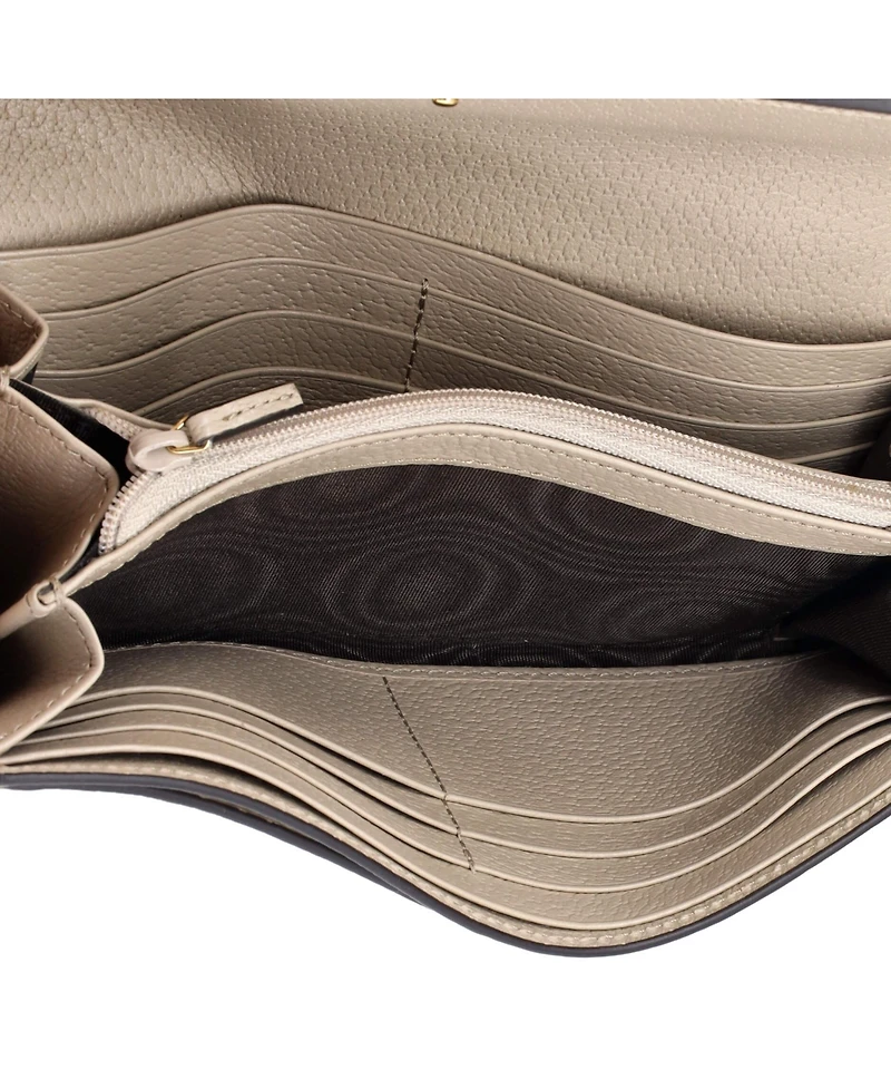 Pre-Owned Gucci Ophidia Continental Wallet Gg Coated Canvas
