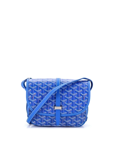 Pre-Owned Goyard Pm Belvedere Iii Messenger Bag Coated Canvas with Leather